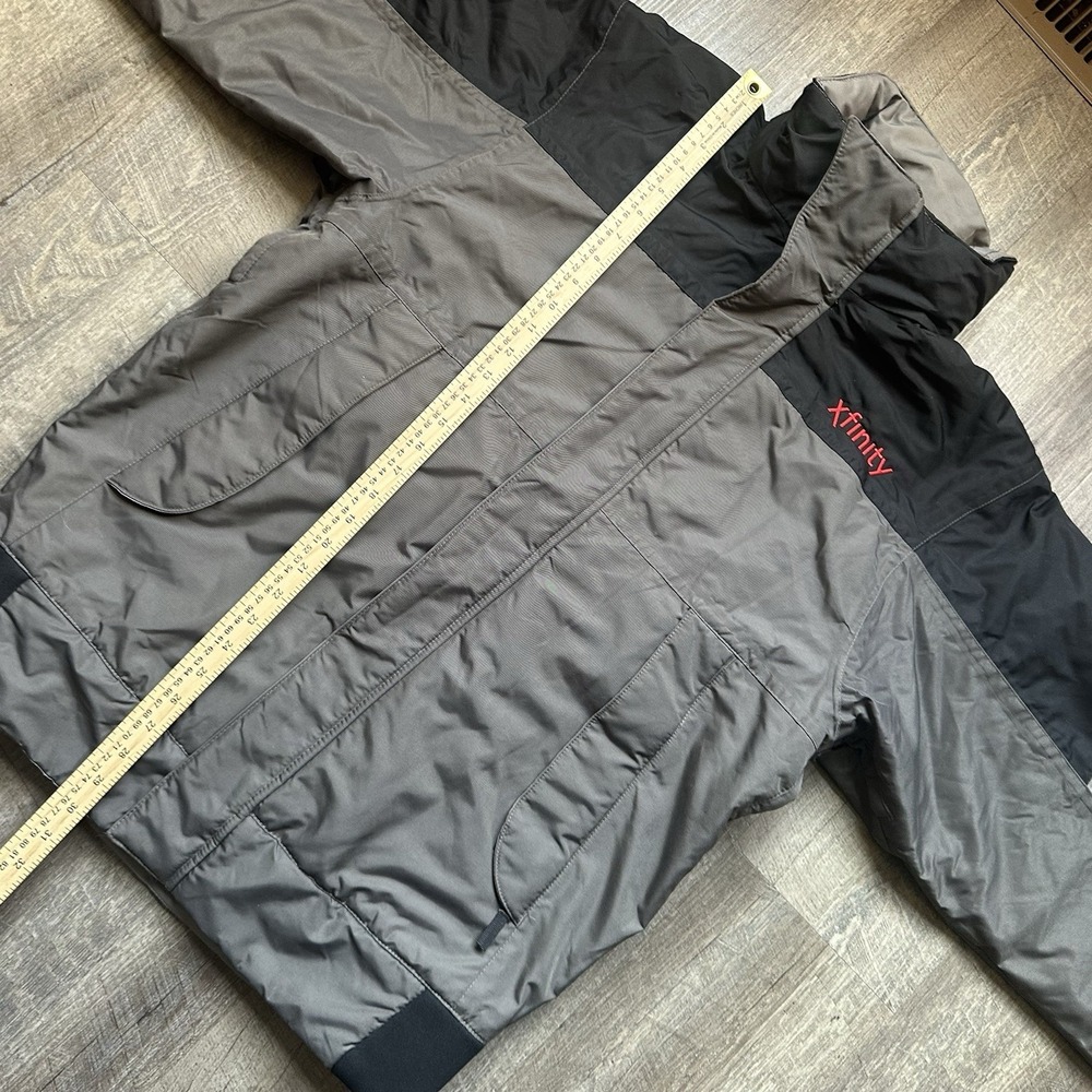 Cintas Xfinity Gray‎ & Black Medium Jacket With Fleece Lining Good Fast Ship - Picture 9 of 11